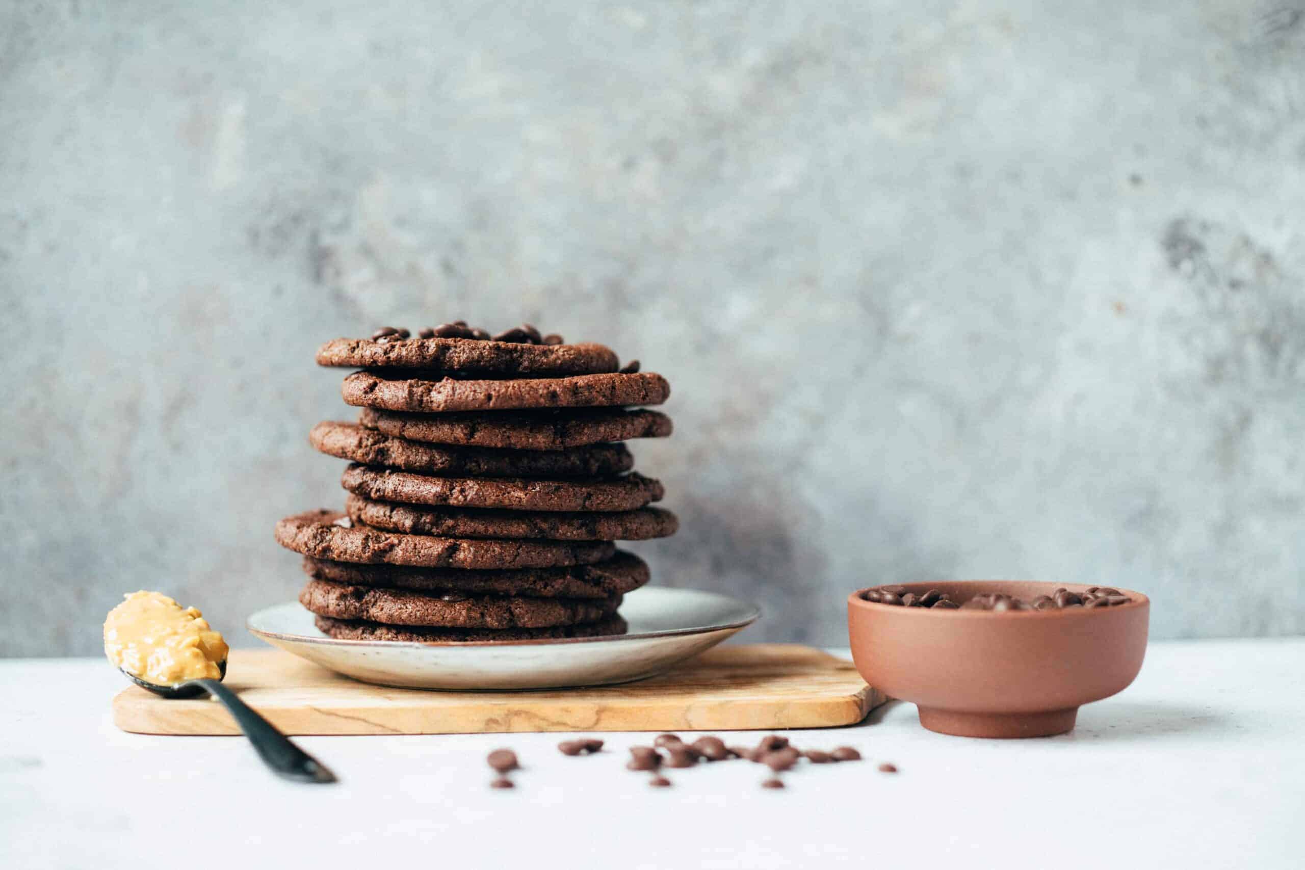 Double Chocolate Cookies (oil free)