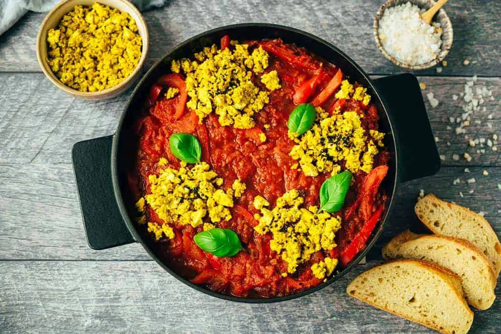 Shakshuka vegan (30 minutes) - gluten free — VEGANE VIBES