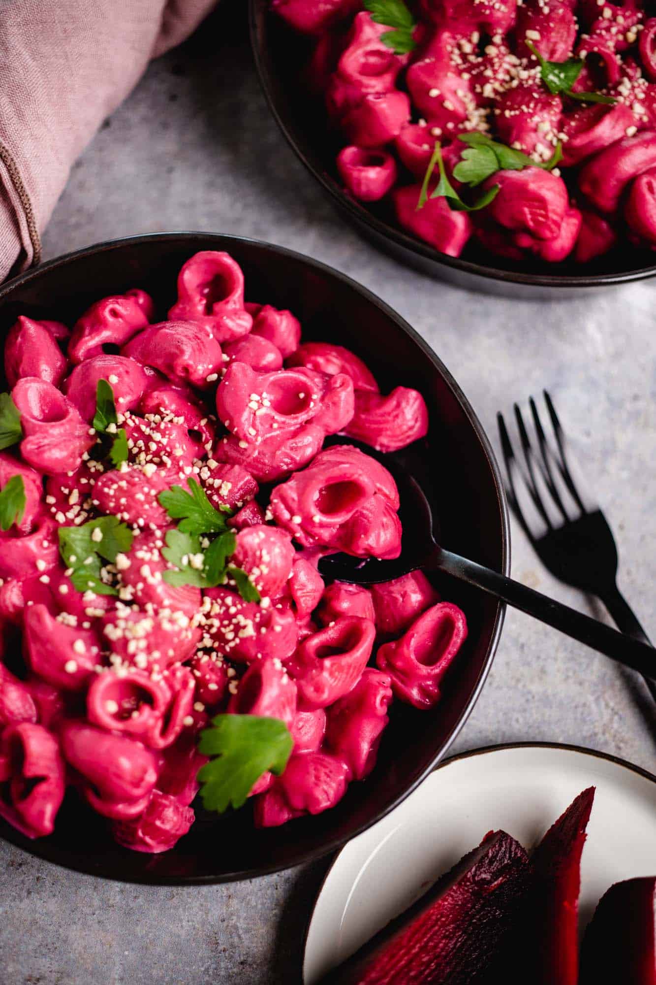 Creamy beet pasta (vegan) 20 Min — VEGANE VIBES